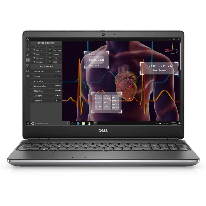 Dell Precision 7550; Core i7 10750H 2.6GHz/32GB RAM/512GB SSD PCIe/batteryCARE+;WiFi/BT/FP/SC/webcam/Q T2000 4GB/15.6 (1920x1080)/num/Win 11 Pro 64-bit - Premium Obnovljeno