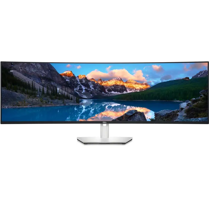 Dell UltraSharp U4924DW, LED monitor - 49 - silver/black, 5K Dual QHD, IPS, Curved, DisplayPort, HDMI
