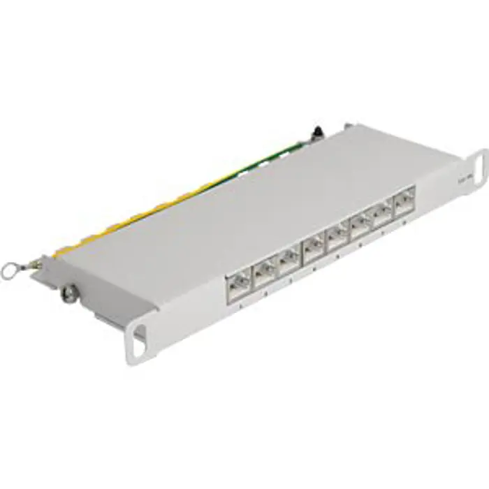 DeLOCK 10 patch panel 8 port Cat.6A (grey, 0.5 U)