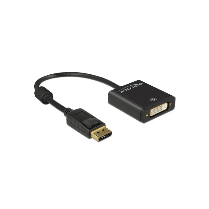 DeLOCK Adapter DVI - Displayport - 4K - 20cm - black