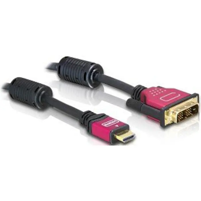 DeLOCK adapter HDMI A St> DVI plug 2 m