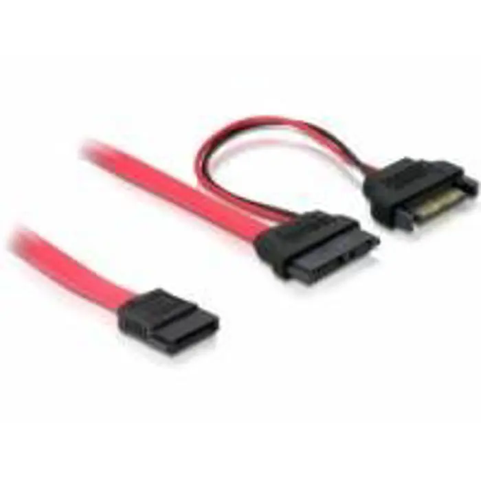 Delock Cable SATA Slim 13pin blue>7+15p 5V