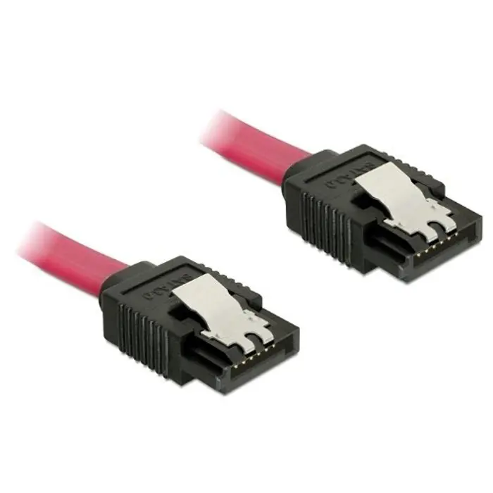 Delock Cable SATA straight/straight red 20cm - 6Gb/s