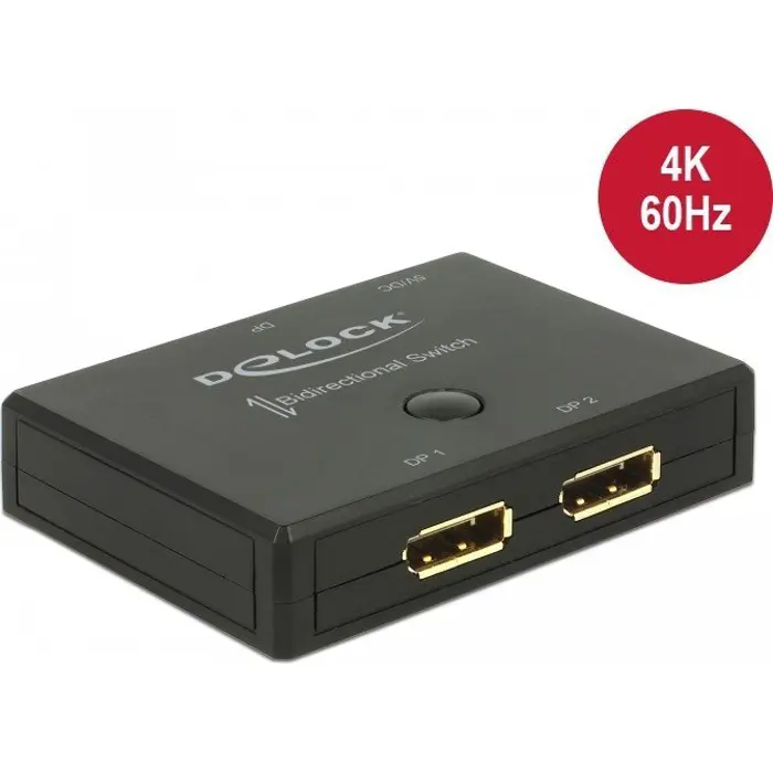 DeLOCK Dis.P. 2-1 changeover switch bidirek. 4K - 60Hz