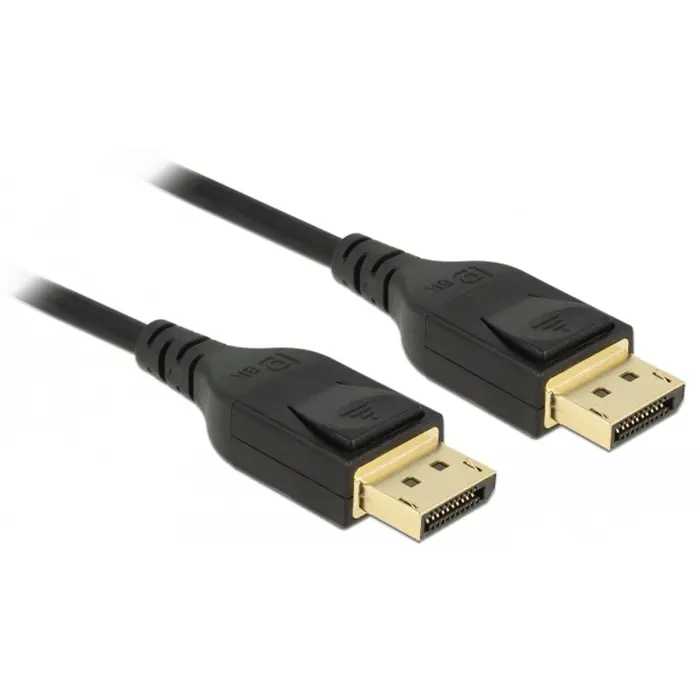 DeLOCK DisplayPort cable 8K (black, 2 meters)