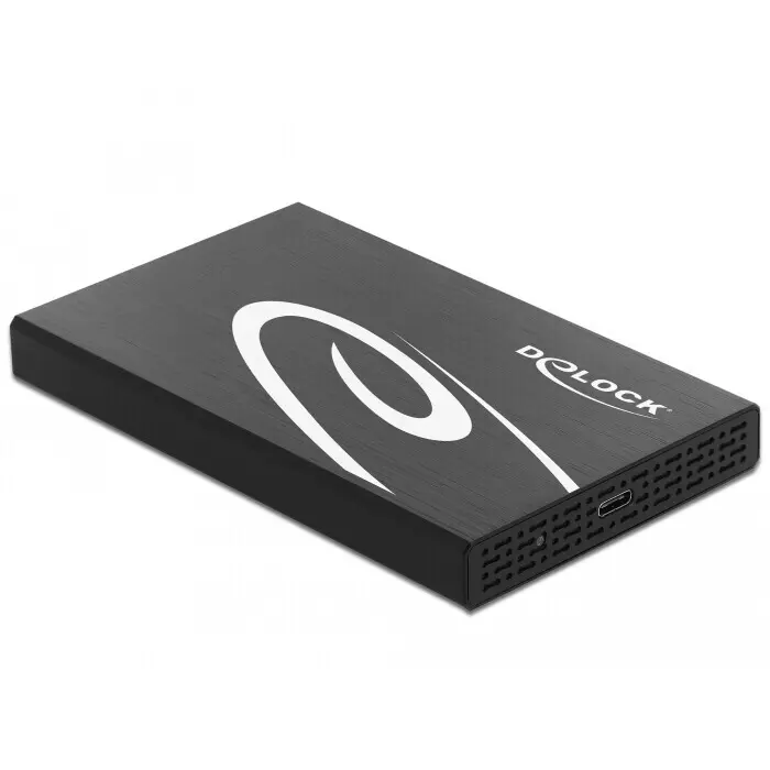 DeLOCK external enclosure for 2.5? SATA HDD / SSD with SuperSpeed USB 10 Gbps (USB 3.1 Gen 2), drive enclosure (black)