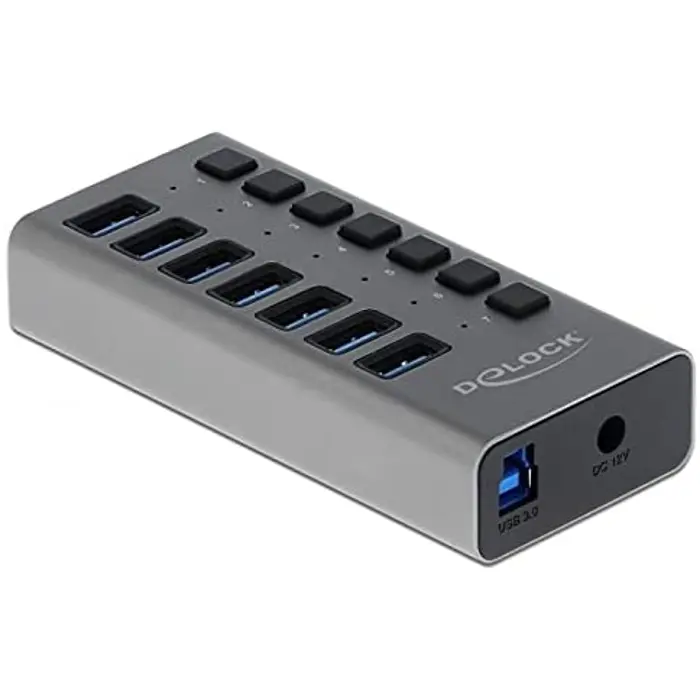 Delock External SS USB Hub 7Ports + Switch - 63669