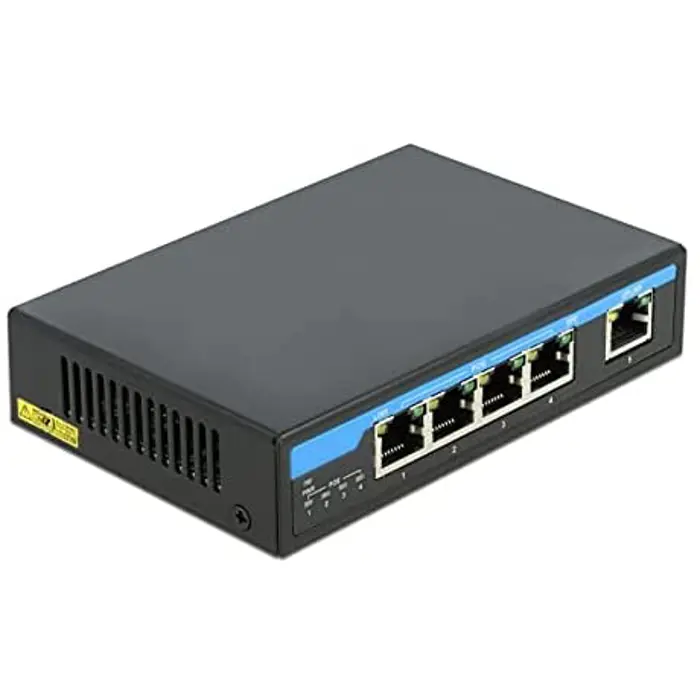 DeLOCK Giga Ethernet Switch 4P PoE + 1RJ45 - 87764