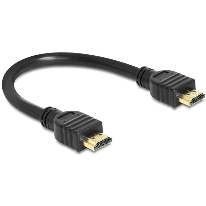 DeLOCK HDMI A St>HDMI A St 4K 0.25m - High Speedlinkd HDMI with Ethernet