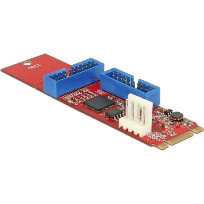 DeLOCK M.2 Key B + M male> 2 x USB 3.0 pin header, converter (converter)