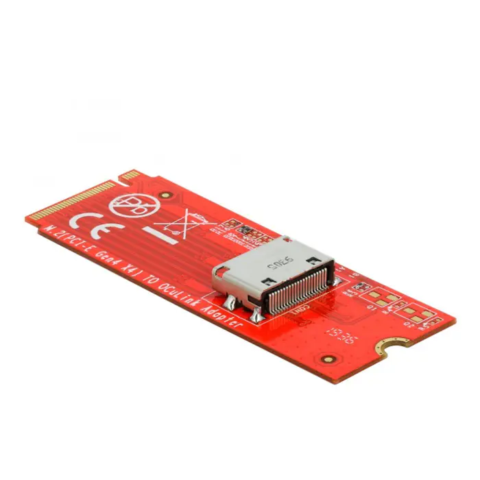DeLOCK M.2 Key M to 1 x OCuLink SFF-8612 converter, interface card