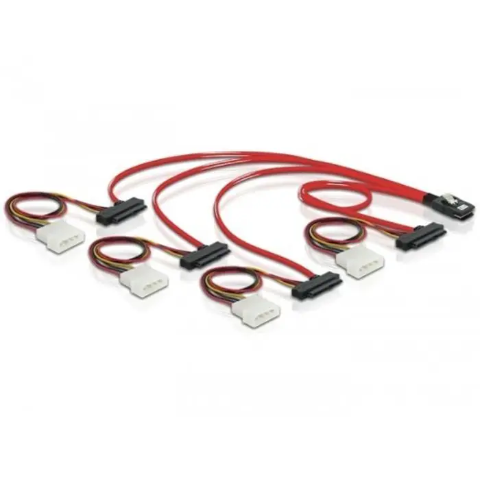 Delock mSAS 36pin -> 4x SAS 29pin 0,50m