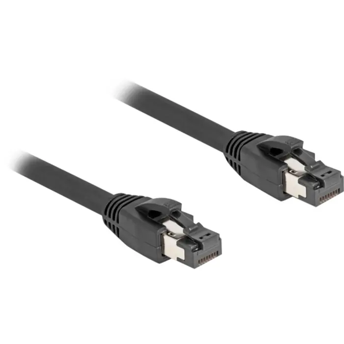 DeLOCK network cable RJ-45 Cat.8.1 S/FTP, up to 40 Gbps (black, 10 meters)