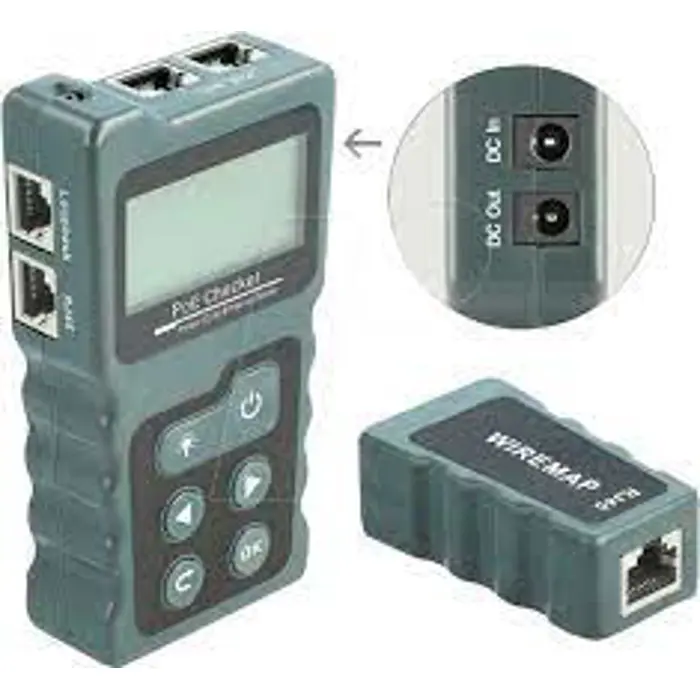 DeLOCK Network Tester RJ45 / PoE / DC + LCD | 63110