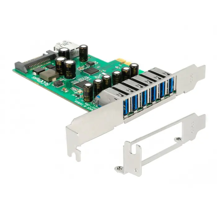 DeLOCK PCI Express x1 card to 6 x external + 1 x internal USB 5, USB controller