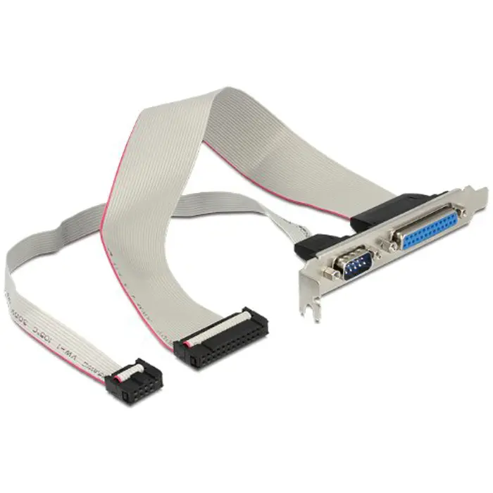Delock - PCI slot bracket with LPT and COM to mainbord connecting