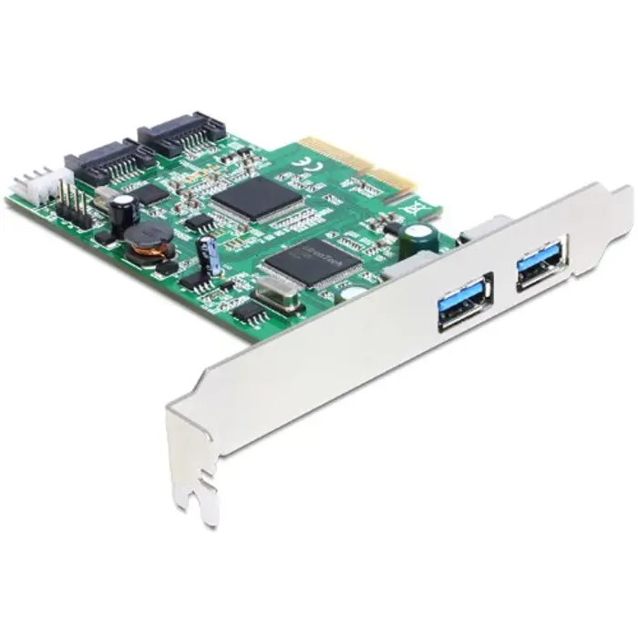 DeLOCK PCIe controller - 2x USB 3.0 - 2x SATA