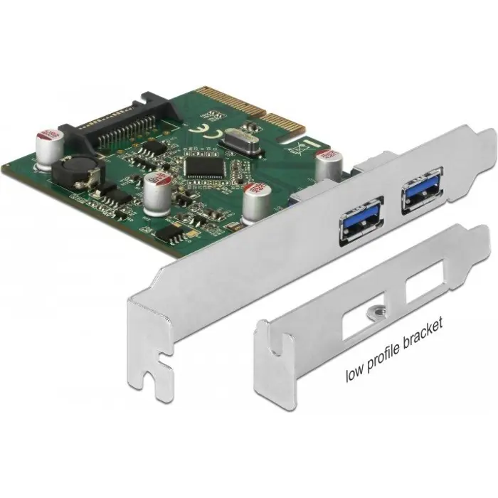 DeLOCK PCIe x4> 2x ext USB 3.1 Gen2 A USB controller