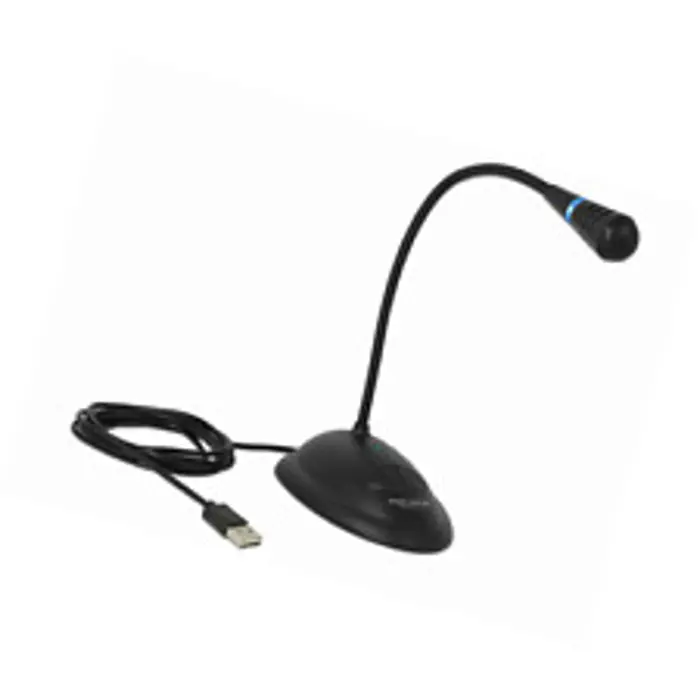 DeLOCK USB gooseneck microphone (black)