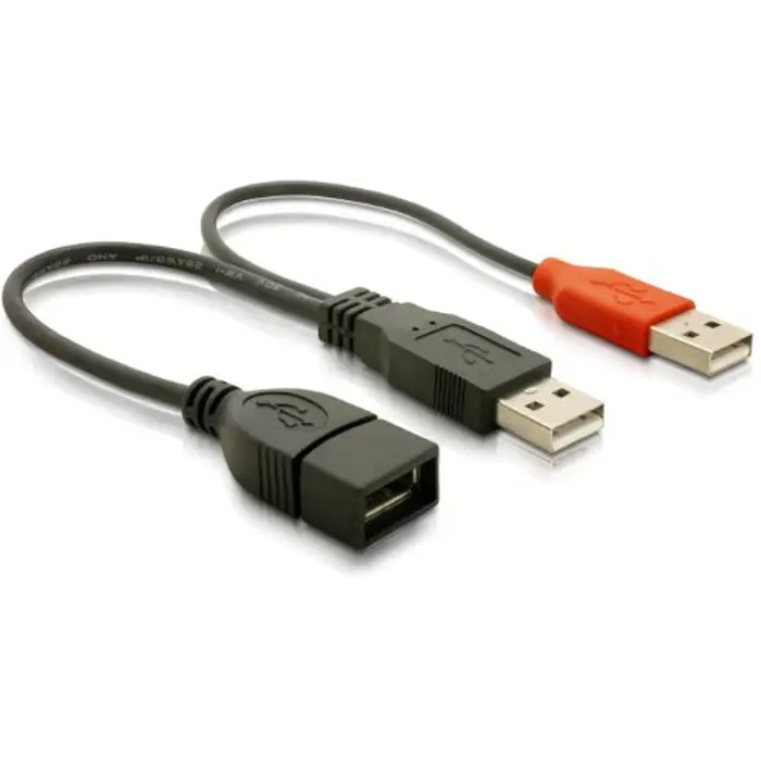 DeLOCK - Y-Splitter USB 2.0 - 23cm - in + out