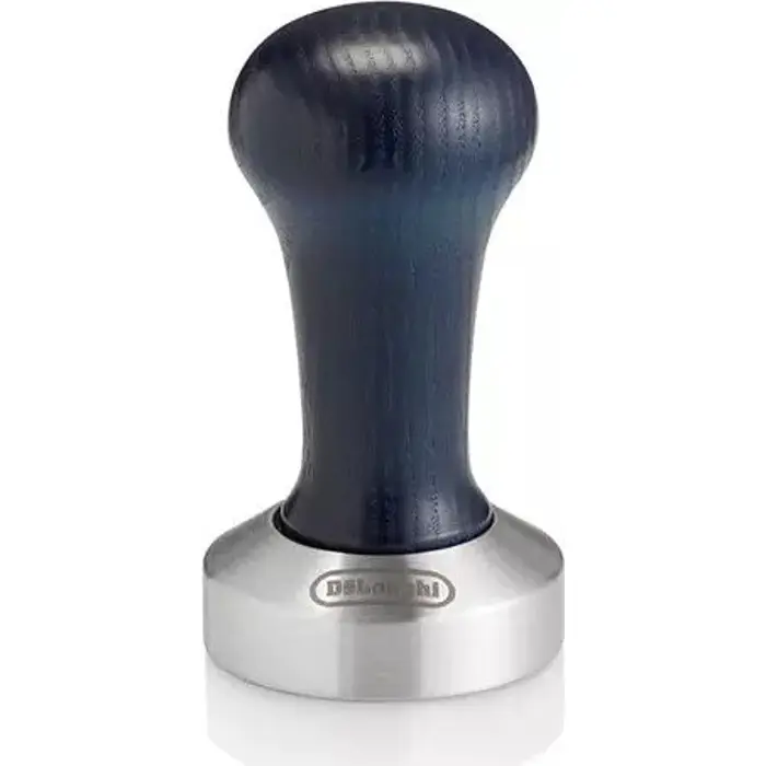 DeLonghi coffee tamper DLSC058, press (dark blue / stainless steel, for portafilter espresso machines)