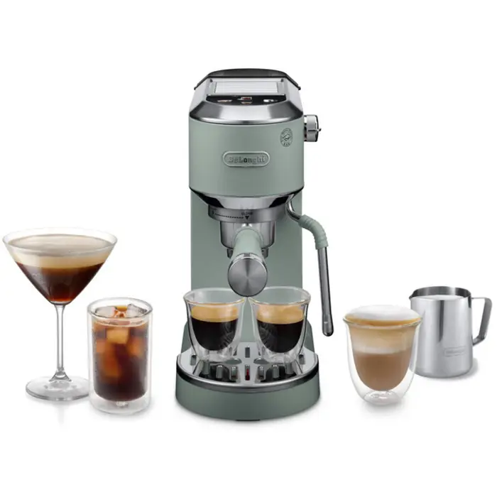 DeLonghi Dedica Duo EC890.GR, espresso machine light green, Cold Brew