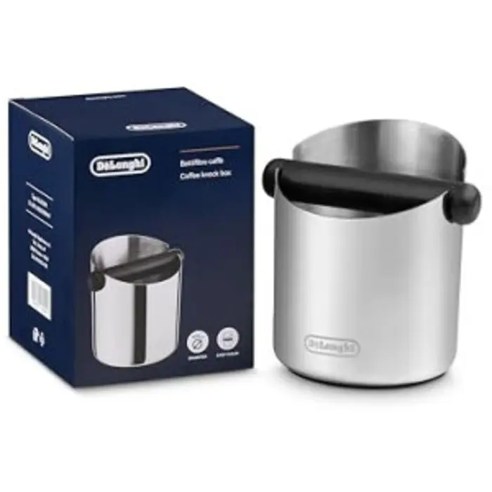 DeLonghi Knock Box for Portafilter DLSC084 Stainless Steel/Black