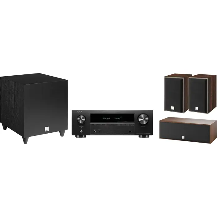 Denon AVR-S 670H + Dali 5.1 Speaker Set Bundle, AV Receiver (black, HEOS Built-In, 8K HDMI, WLAN, Bluetooth)