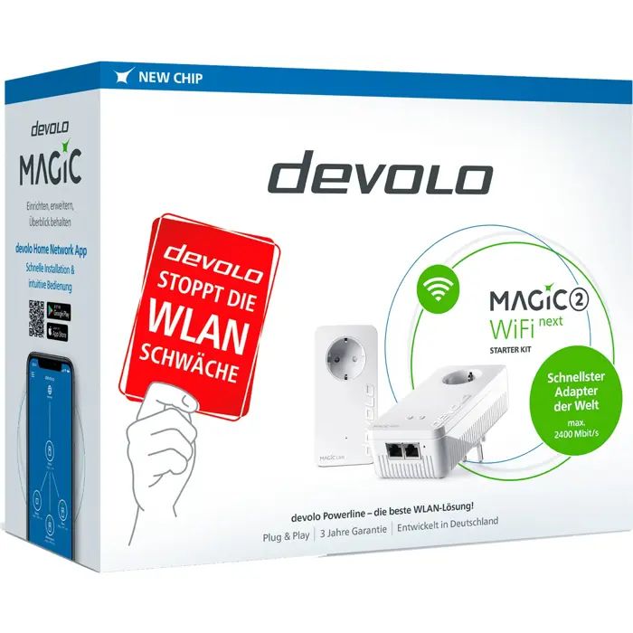 devolo Magic 2 WiFi next Starter Kit, Powerline (2 adapters)
