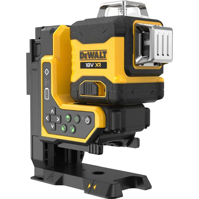 Dewalt battery-powered multi-line laser 3x360° DCLE34035B, 18 volts, with remote control (black/yellow, with green laser lines, without battery and charger)