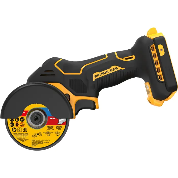 DEWALT cordless multi-material cutter DCS438N, 76mm, 18Volt, cutting machine (yellow/black, without battery and charger)