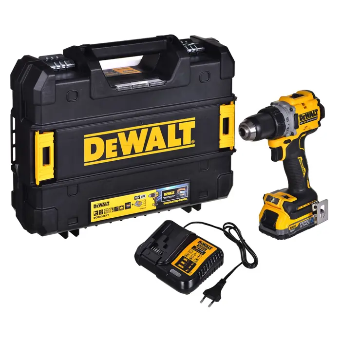 DEWALT WIERTARKO-WKRĘTARKA 18V 90Nm BL 1x1,7Ah POWERSTACK DCD800E1T