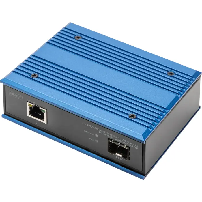 Digitus 10/100/1000Base-TX PoE to 1000Base-FX media converter