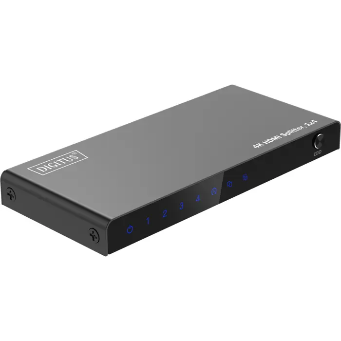 Digitus 4K HDMI Splitter, 1x4 (black, with downscaler)
