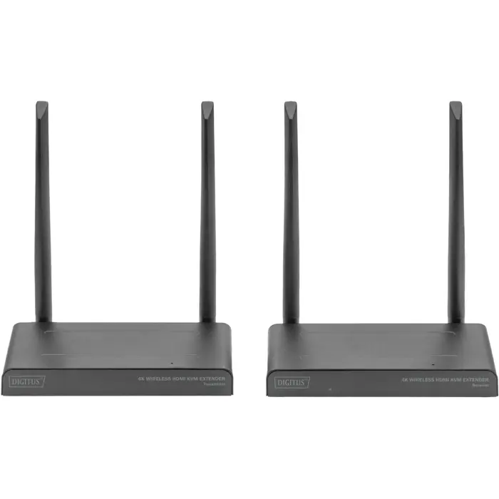 Digitus 4K Wireless HDMI KVM Extender Set, HDMI extension (black)