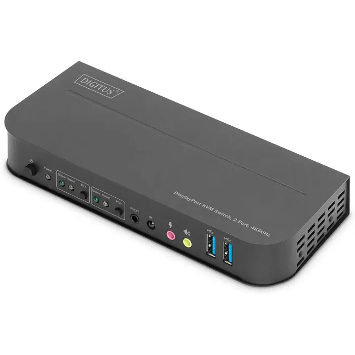 Digitus KVM switch 2-port 4K60Hz (black)