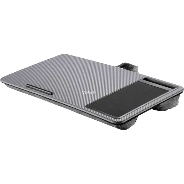 Digitus notebook table / workstation, up to 17" (gray, cell phone slot and mouse pad)