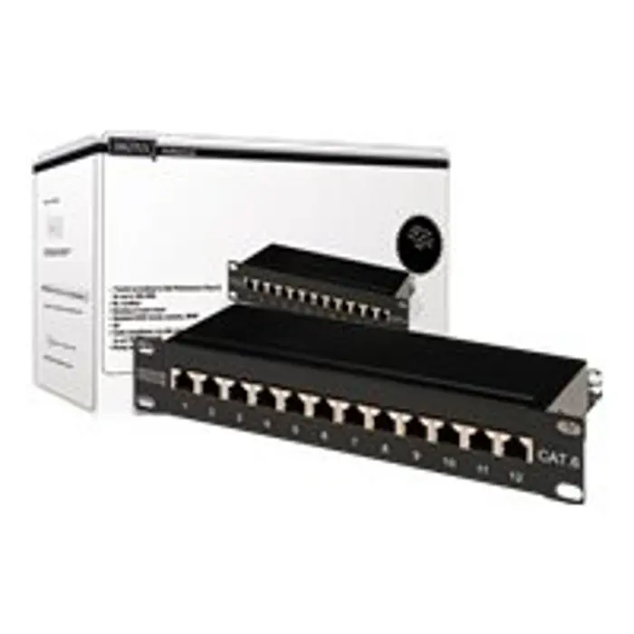 Digitus Patchp. 10 inch Cat.6 12port 1HE
