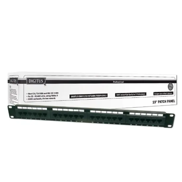 Digitus Patchp. 19 inches Cat5e 24-fach