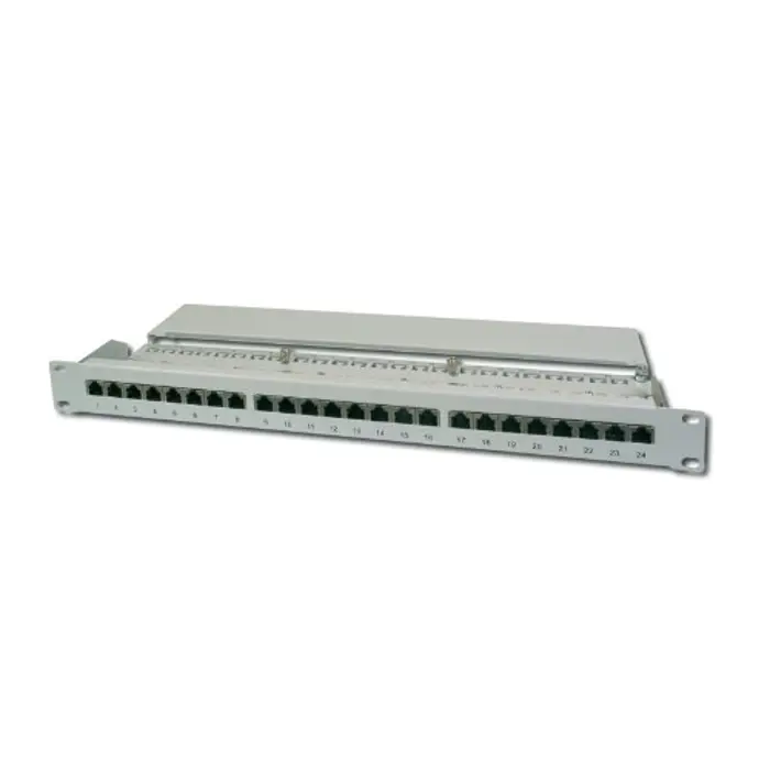 Digitus Patchpanel DN-91524S light gray, 19", Cat.5e, geschirmt