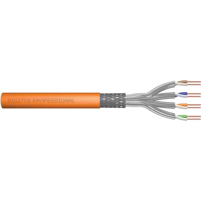Digitus Professional Cat7 S/FTP installation cable simplex, Dca (orange, 25 meter roll)