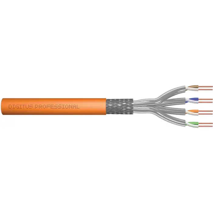 Digitus Professional Cat7 S/FTP installation cable simplex (orange, 250 meter drum)