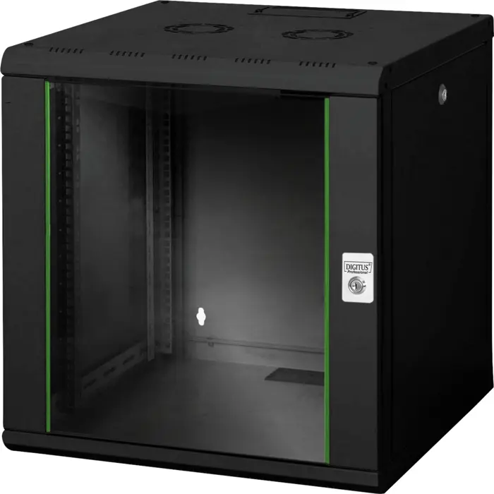 Digitus Professional wall enclosure Unique Series - 600x600 mm (WxD) (black, 12 height units)