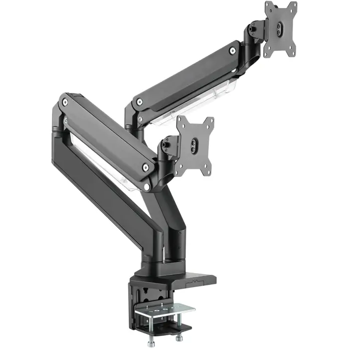Digitus Universal Dual Monitor Mount, Monitor Holder Black