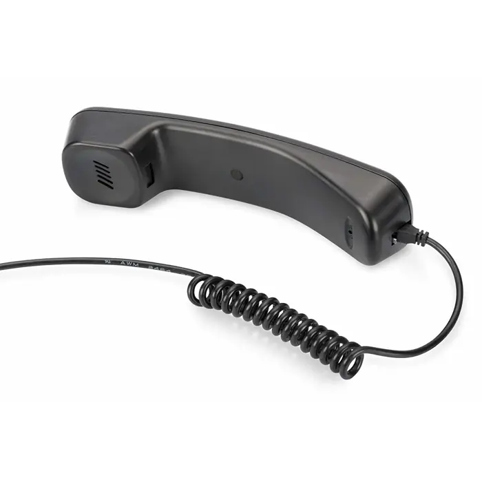 Digitus USB telephone handset, headset (black)