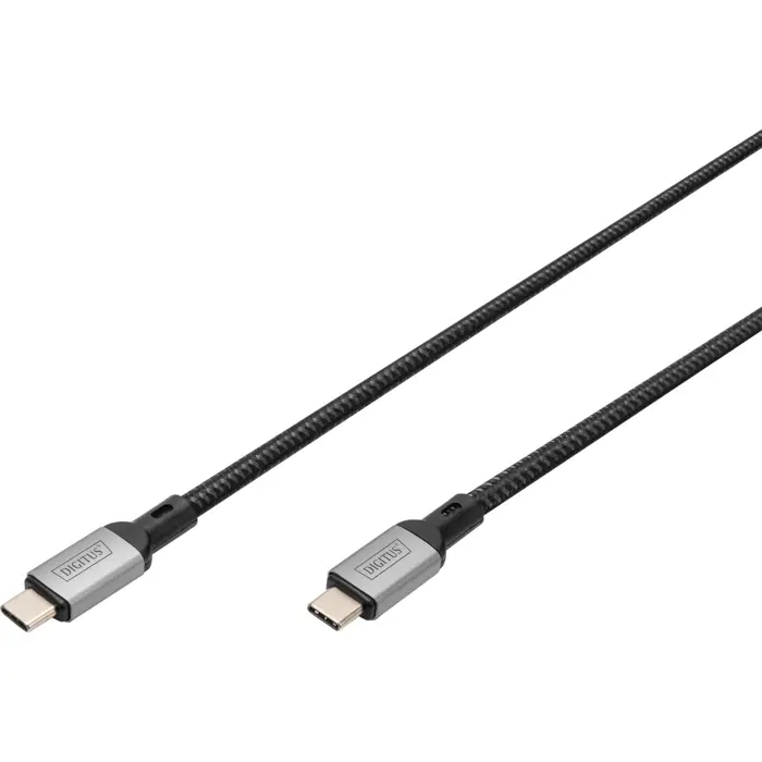 Digitus USB4 Gen 2x2 cable, USB-C male > USB-C male, 20Gbit/s (black/gray, 3 meters, PD 3.0, charging with 60 watts)