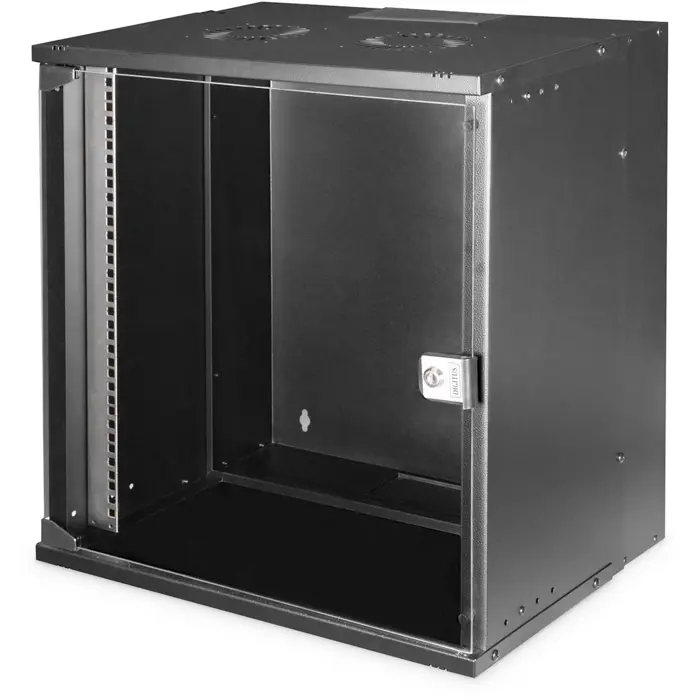 Digitus wall housing SOHO PRO, IT cabinet (black, 12 height units)