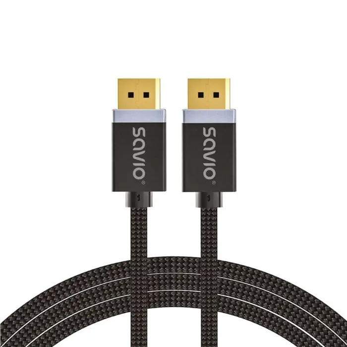 DisplayPort cable 2 m Black SAVIO CL-166