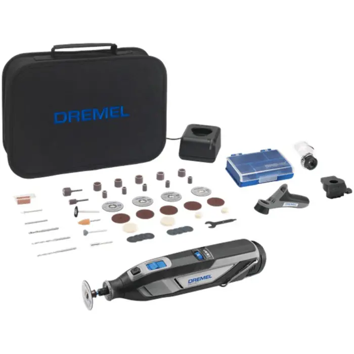 Dremel cordless multifunctional tool 8240-3/45, 12 volts (black/grey, Li-ion battery 2Ah, 45-piece accessories, soft bag)