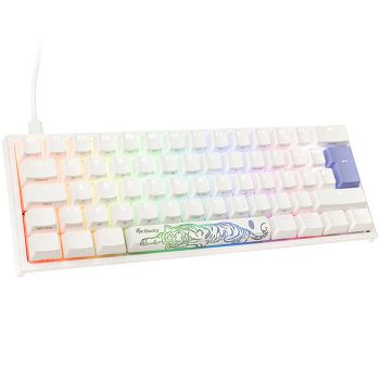 Ducky One 2 Pro Mini White Edition Gaming Keyboard, RGB LED - Kailh Red DKON2061ST-KDEPDWWTR2